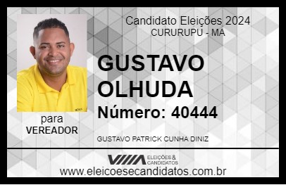 Candidato GUSTAVO OLHUDA 2024 - CURURUPU - Eleições