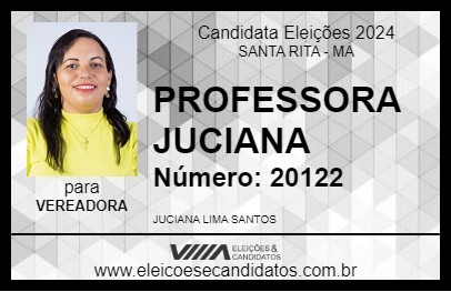 Candidato PROFESSORA JUCIANA 2024 - SANTA RITA - Eleições