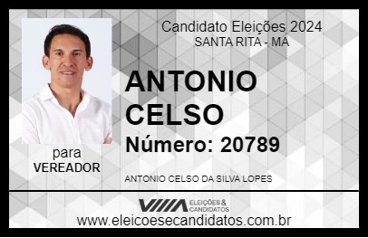 Candidato ANTONIO CELSO 2024 - SANTA RITA - Eleições