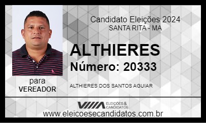 Candidato ALTHIERES 2024 - SANTA RITA - Eleições