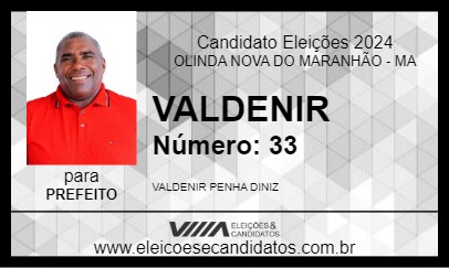 Candidato VALDENIR 2024 - OLINDA NOVA DO MARANHÃO - Eleições