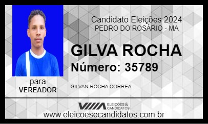 Candidato GILVA ROCHA 2024 - PEDRO DO ROSÁRIO - Eleições