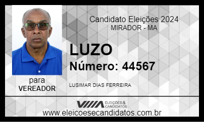 Candidato LUZO 2024 - MIRADOR - Eleições