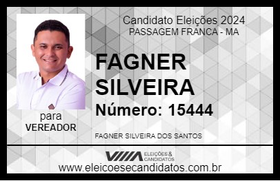 Candidato FAGNER SILVEIRA 2024 - PASSAGEM FRANCA - Eleições