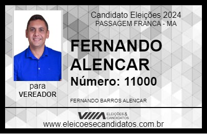 Candidato FERNANDO ALENCAR 2024 - PASSAGEM FRANCA - Eleições