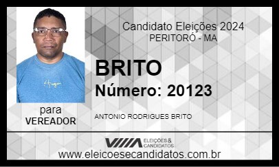 Candidato BRITO 2024 - PERITORÓ - Eleições