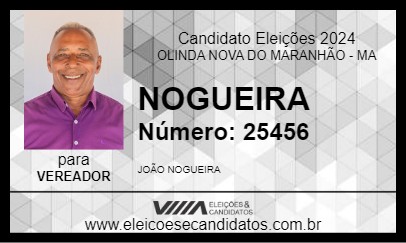 Candidato NOGUEIRA 2024 - OLINDA NOVA DO MARANHÃO - Eleições