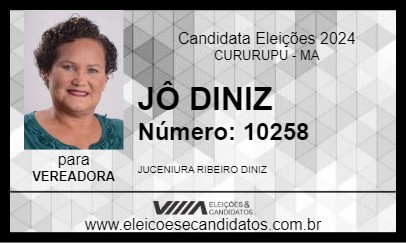 Candidato JÔ DINIZ 2024 - CURURUPU - Eleições