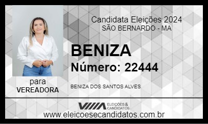 Candidato BENIZA 2024 - SÃO BERNARDO - Eleições