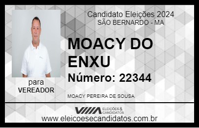 Candidato MOACY DO ENXU 2024 - SÃO BERNARDO - Eleições