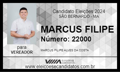 Candidato MARCUS FILIPE 2024 - SÃO BERNARDO - Eleições