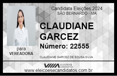 Candidato CLAUDIANE GARCEZ 2024 - SÃO BERNARDO - Eleições