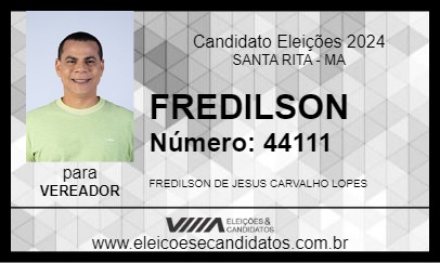 Candidato FREDILSON 2024 - SANTA RITA - Eleições