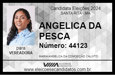 Candidato ANGELICA DA PESCA 2024 - SANTA RITA - Eleições