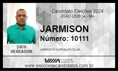 Candidato JARMISON 2024 - JOÃO LISBOA - Eleições