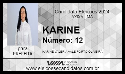 Candidato KARINE 2024 - AXIXÁ - Eleições