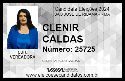 Candidato CLENIR CALDAS 2024 - SÃO JOSÉ DE RIBAMAR - Eleições