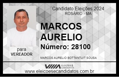 Candidato MARCOS AURELIO 2024 - ROSÁRIO - Eleições