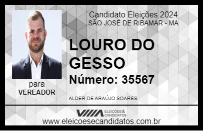 Candidato LOURO DO GESSO 2024 - SÃO JOSÉ DE RIBAMAR - Eleições