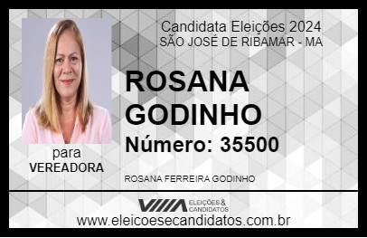 Candidato ROSANA GODINHO 2024 - SÃO JOSÉ DE RIBAMAR - Eleições