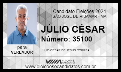 Candidato JÚLIO CÉSAR 2024 - SÃO JOSÉ DE RIBAMAR - Eleições