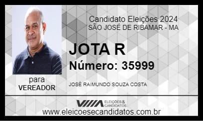 Candidato JOTA R 2024 - SÃO JOSÉ DE RIBAMAR - Eleições