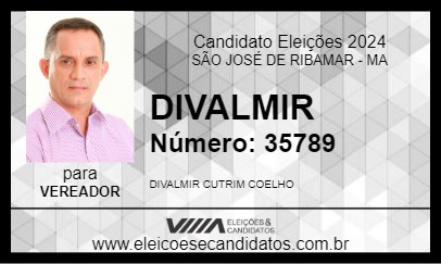 Candidato DIVALMIR 2024 - SÃO JOSÉ DE RIBAMAR - Eleições