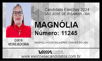 Candidato MAGNÓLIA 2024 - SÃO JOSÉ DE RIBAMAR - Eleições