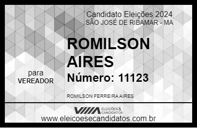 Candidato ROMILSON AIRES 2024 - SÃO JOSÉ DE RIBAMAR - Eleições