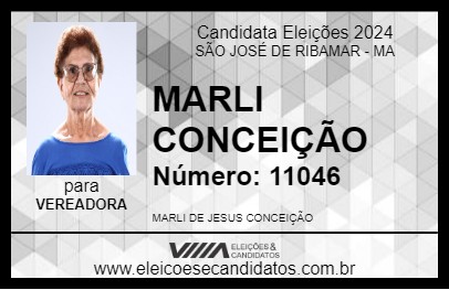 Candidato MARLI CONCEIÇÃO 2024 - SÃO JOSÉ DE RIBAMAR - Eleições