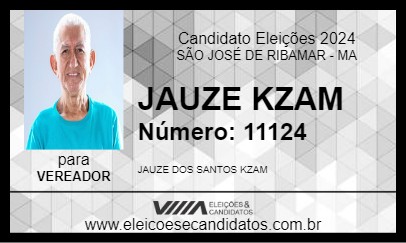 Candidato JAUZE KZAM 2024 - SÃO JOSÉ DE RIBAMAR - Eleições