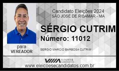 Candidato SÉRGIO CUTRIM 2024 - SÃO JOSÉ DE RIBAMAR - Eleições