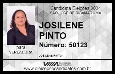 Candidato JOSILENE PINTO 2024 - SÃO JOSÉ DE RIBAMAR - Eleições