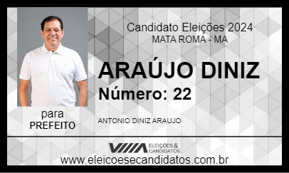 Candidato ARAÚJO DINIZ 2024 - MATA ROMA - Eleições