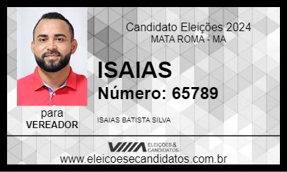 Candidato ISAIAS 2024 - MATA ROMA - Eleições