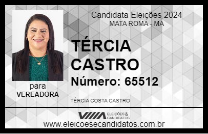 Candidato TERCIA CASTRO 2024 - MATA ROMA - Eleições