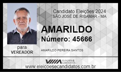 Candidato AMARILDO 2024 - SÃO JOSÉ DE RIBAMAR - Eleições