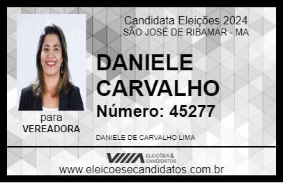 Candidato DANIELE CARVALHO 2024 - SÃO JOSÉ DE RIBAMAR - Eleições