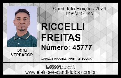 Candidato RICCELLI FREITAS 2024 - ROSÁRIO - Eleições