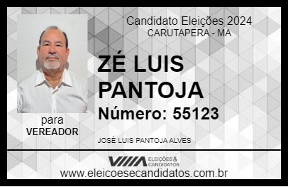 Candidato ZÉ LUIS PANTOJA 2024 - CARUTAPERA - Eleições