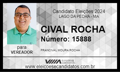 Candidato CIVAL ROCHA 2024 - LAGO DA PEDRA - Eleições