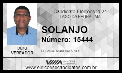 Candidato SOLANJO 2024 - LAGO DA PEDRA - Eleições