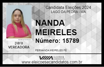 Candidato NANDA MEIRELES 2024 - LAGO DA PEDRA - Eleições