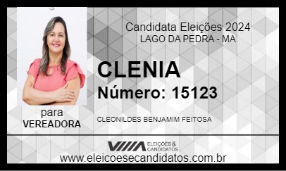 Candidato CLENIA 2024 - LAGO DA PEDRA - Eleições