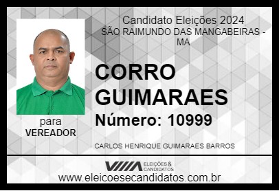 Candidato CORRO GUIMARAES 2024 - SÃO RAIMUNDO DAS MANGABEIRAS - Eleições