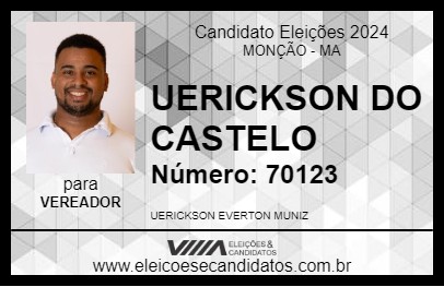 Candidato UERICKSON DO CASTELO 2024 - MONÇÃO - Eleições