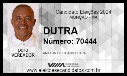 Candidato DUTRA 2024 - MONÇÃO - Eleições