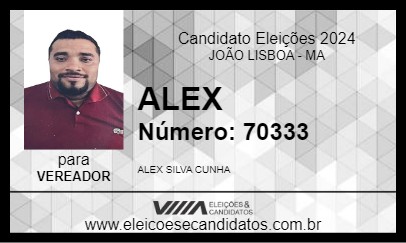 Candidato ALEX 2024 - JOÃO LISBOA - Eleições