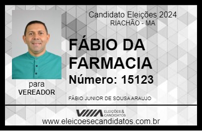 Candidato FÁBIO DA FARMACIA 2024 - RIACHÃO - Eleições