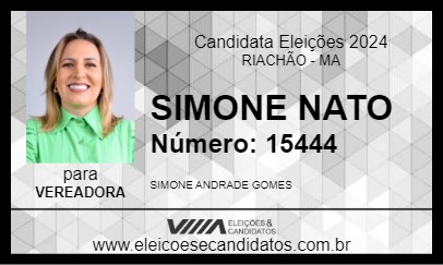 Candidato SIMONE NATO 2024 - RIACHÃO - Eleições